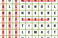 Animals Word Search Animals Word Search